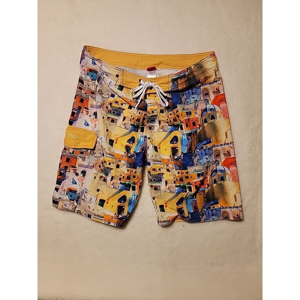 Nonwe Board Shorts Tropical Swim Trunks Men's Size 34